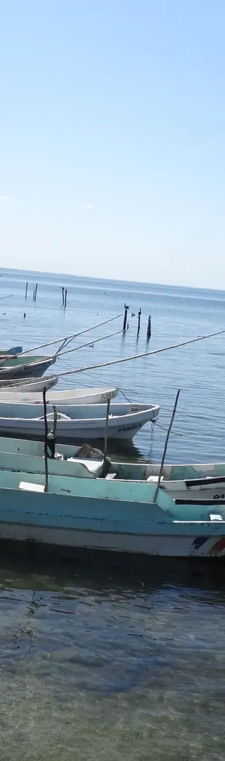 Fischerdörfer entlang der Küste Yucatáns